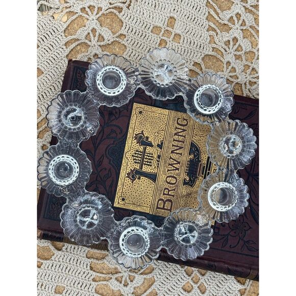 Scandinavian Royal Krona Bellis Candle Holder Sweden with Candles - Picture 5 of 6